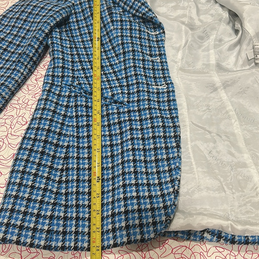 Louis Ferris Neiman Marcus Exclusive Plaid 3 Button Suit Jacket - Picture 8 of 9